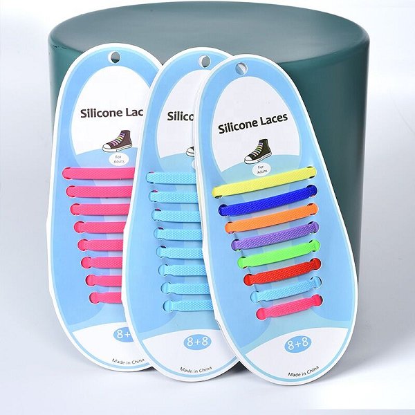懶人免綁彩色矽膠鞋帶