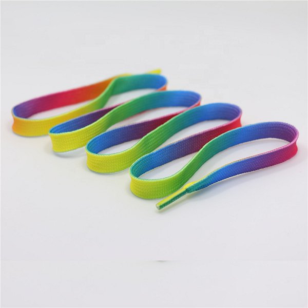 繽紛彩虹聚酯纖維鞋帶