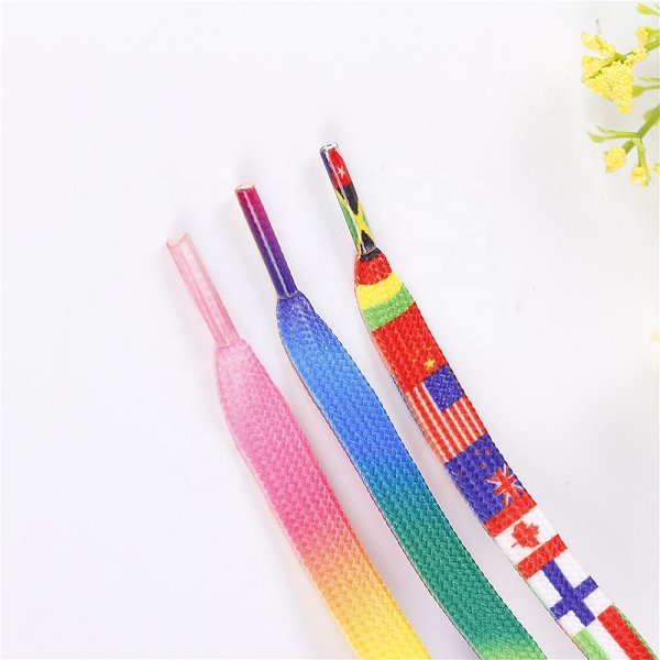 繽紛彩虹聚酯纖維鞋帶