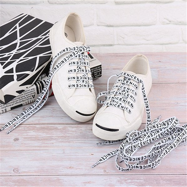 字母印製聚酯纖維鞋帶