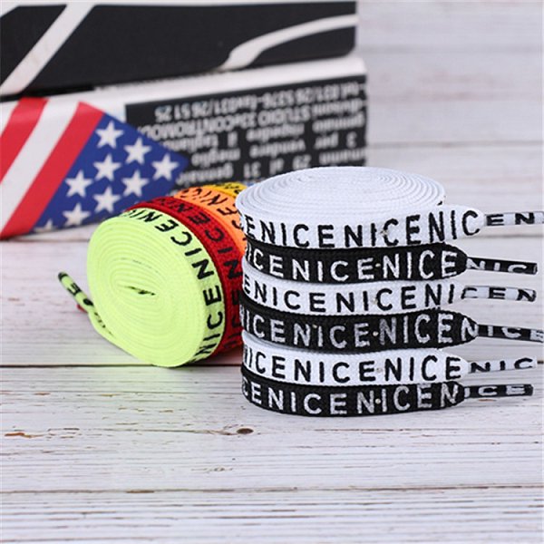 字母印製聚酯纖維鞋帶