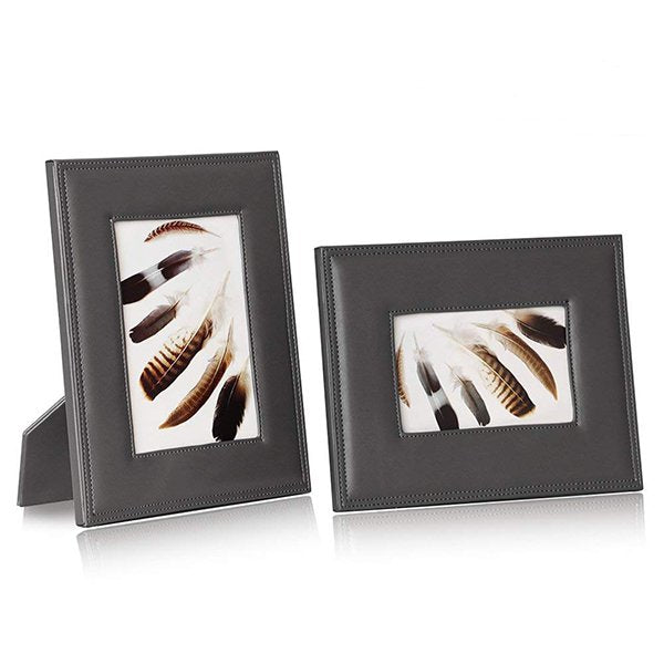 黑PU皮革相框