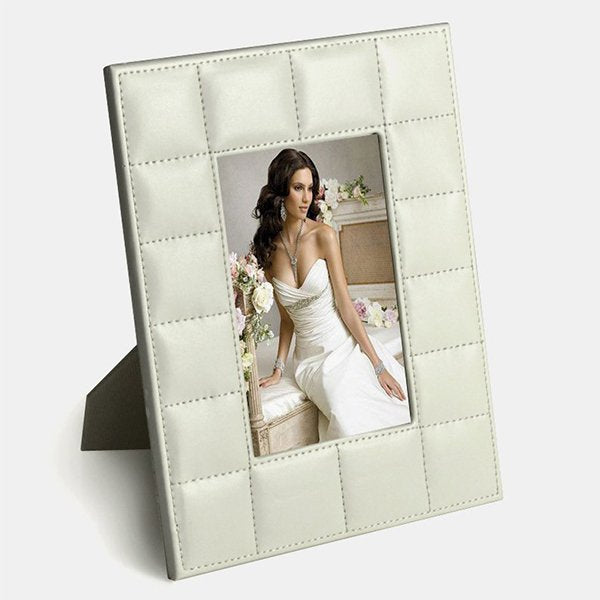 方格壓紋PU皮革相框
