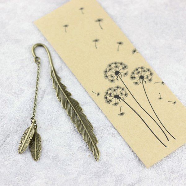 客製化質感樹葉金屬書籤