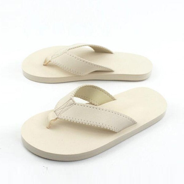 中性款EVA純色寬版夾腳室內拖鞋