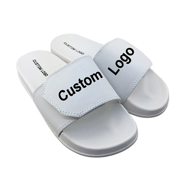 中性款PVC純色寬版運動拖鞋