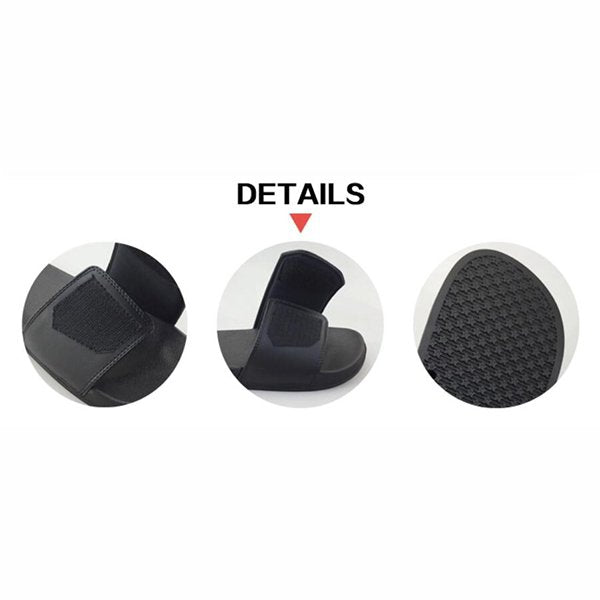 中性款PVC純色寬版運動拖鞋