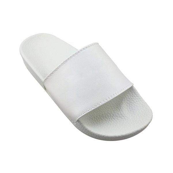 女款PVC純色寬版運動拖鞋