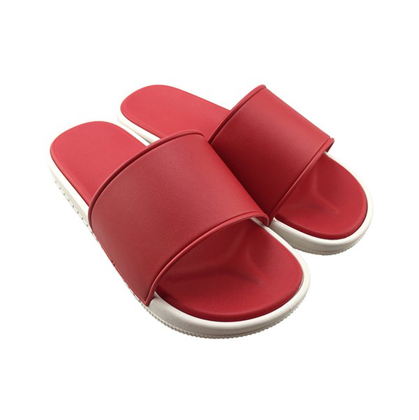 女款PVC寬版運動拖鞋