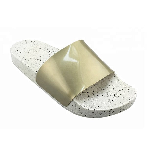 女款PVC寬版運動拖鞋