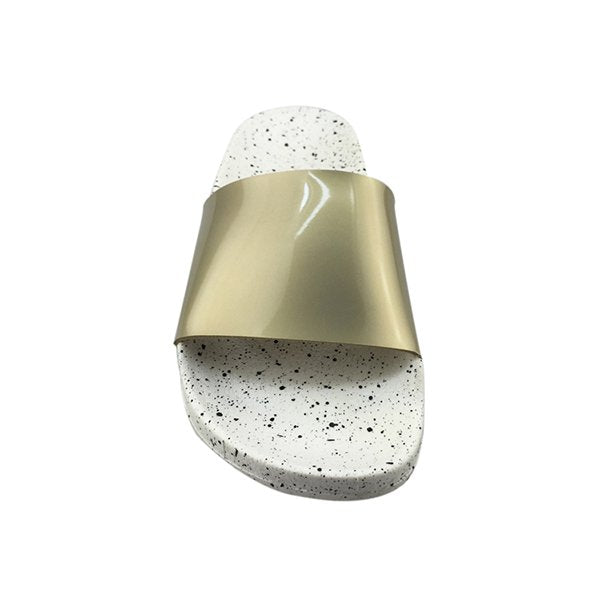 女款PVC寬版運動拖鞋