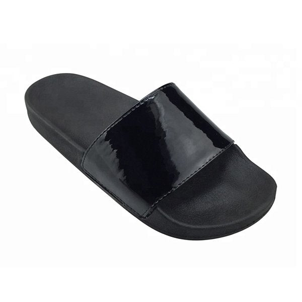 女款PVC寬版運動拖鞋-炫彩鞋面