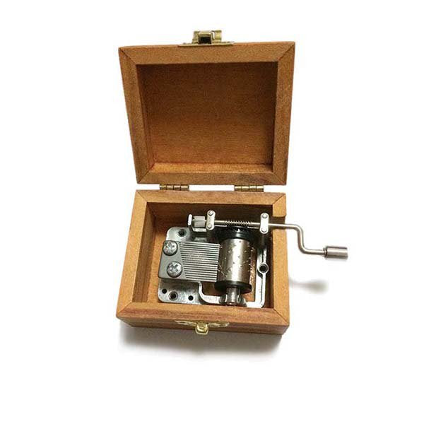 復古風方形木製音樂盒