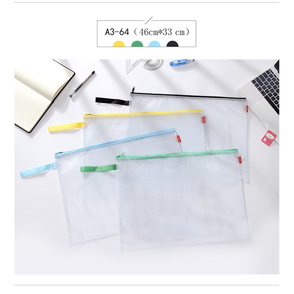 透明拉鍊文件袋-PVC文件收納袋