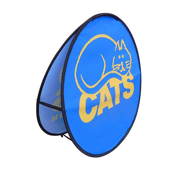 圓形可摺疊彈出式旗幟