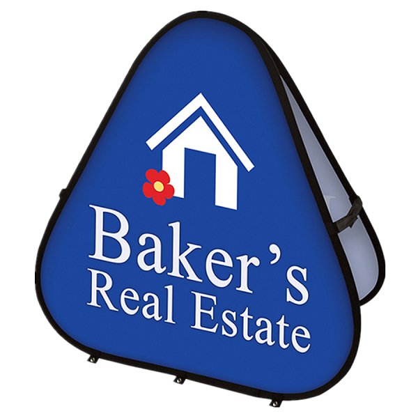 三角形可摺疊彈出式旗幟