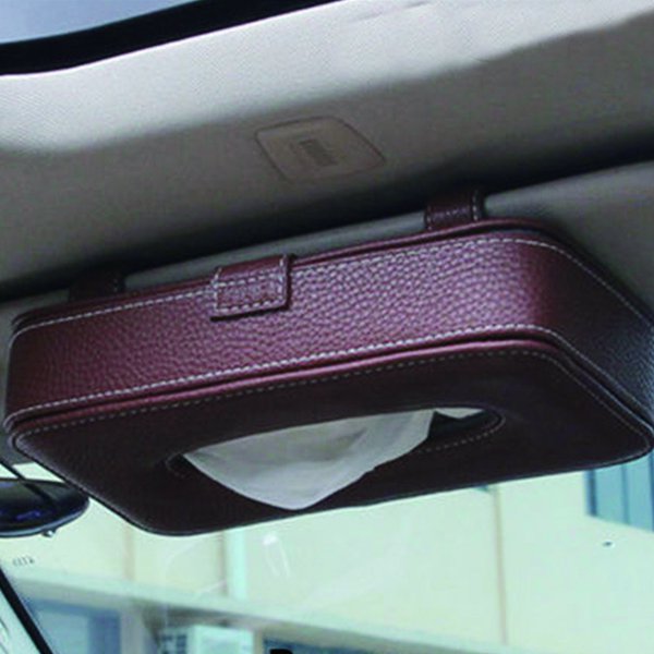 汽車遮陽板面紙收納置物盒