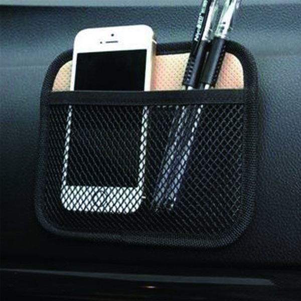 網格黏貼式手機置物網袋