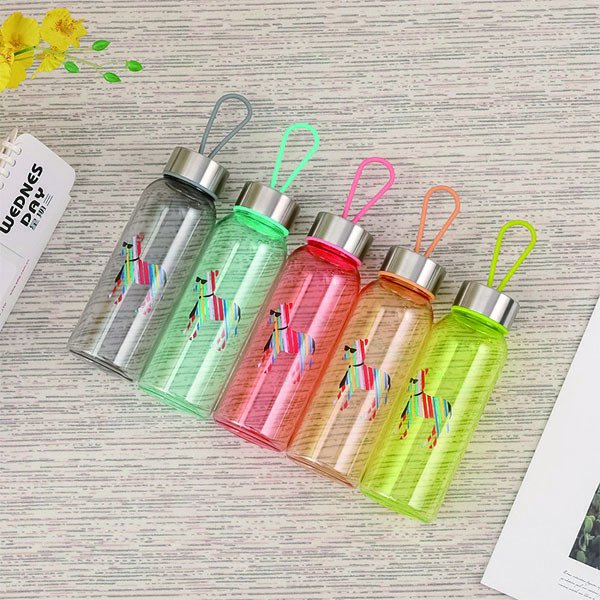 矽膠提繩380ml塑膠水瓶