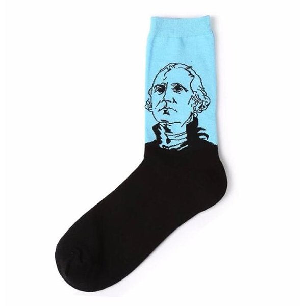 中性運動中筒襪-棉襪