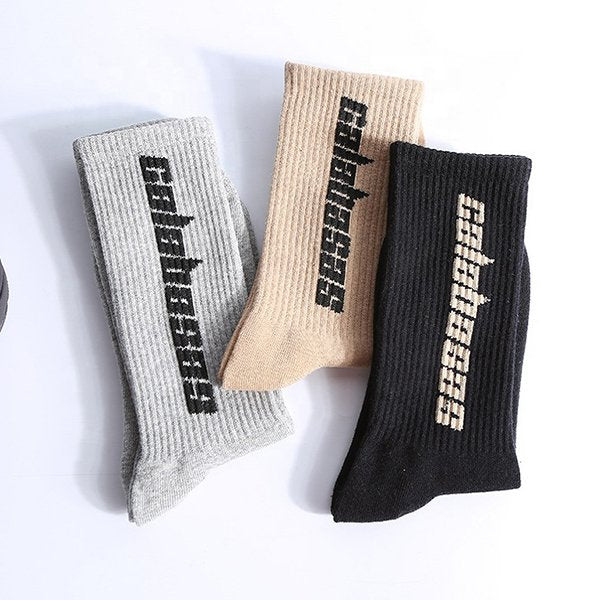 中性運動中筒襪-棉襪