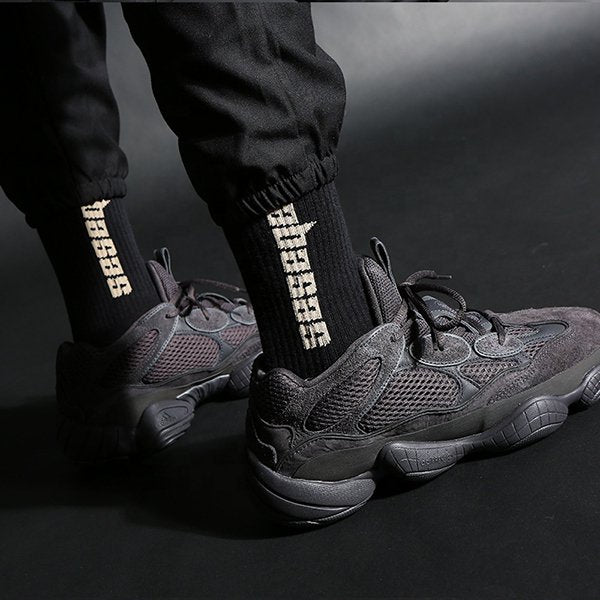 中性運動中筒襪-棉襪