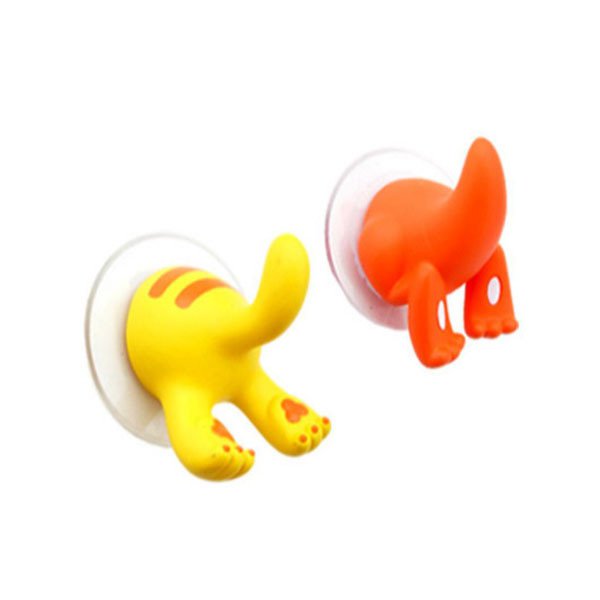 吸盤式動物屁屁造型掛鉤