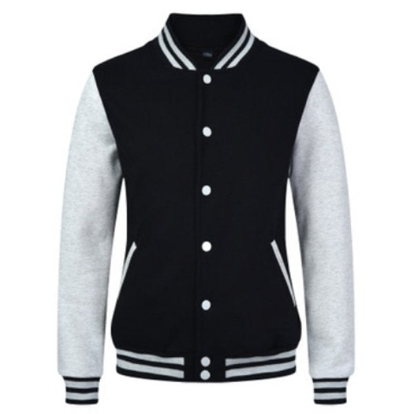 男款棉質拼色運動外套