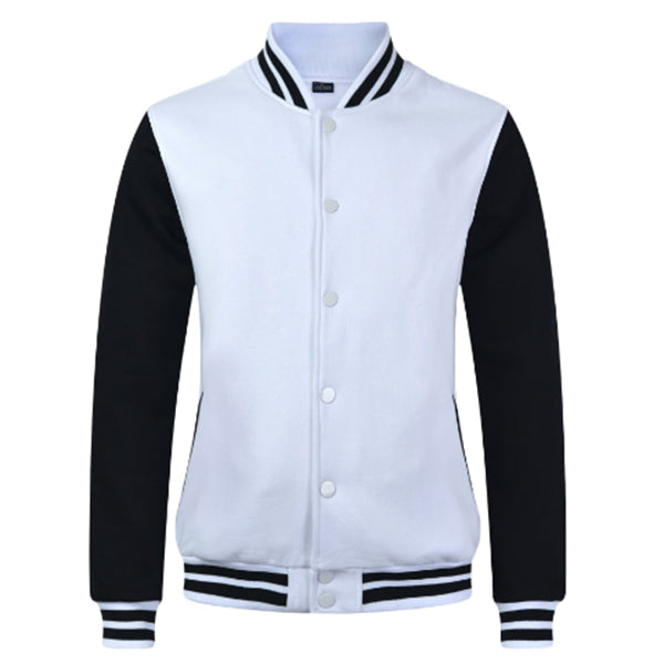 男款棉質拼色運動外套