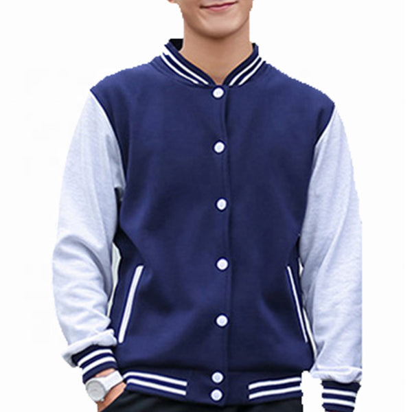 男款棉質拼色運動外套