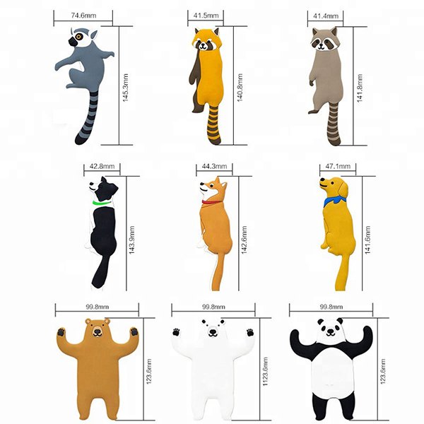 PVC可摺疊魔術貼動物造型掛鉤