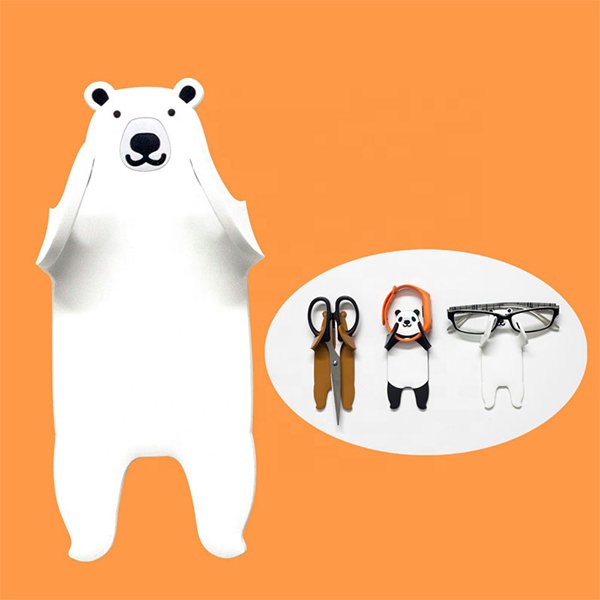 PVC可摺疊魔術貼熊造型掛鉤