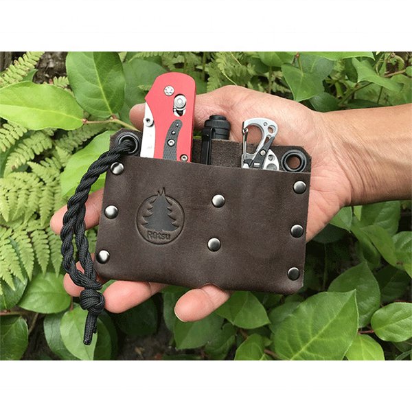 皮革口袋收納工具袋