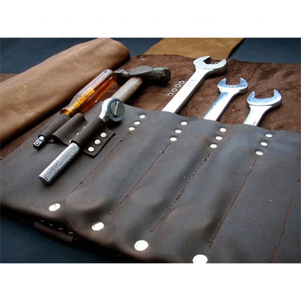 皮革捲式收納工具袋