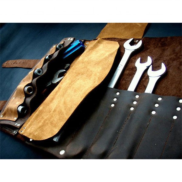 皮革捲式收納工具袋