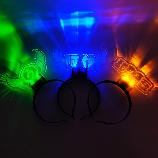 塑料LED發光應援髮箍