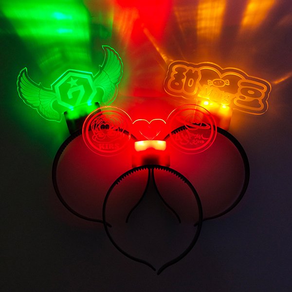 塑料LED發光應援髮箍