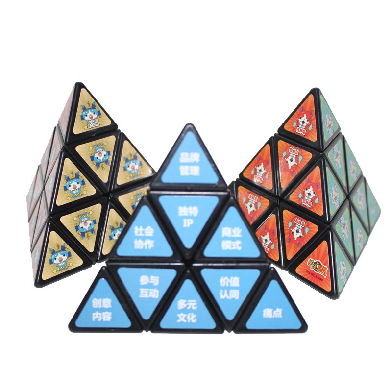 10cm三角形ABS魔術方塊