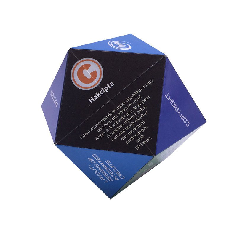 7cm多邊形摺疊式ABS磁性魔術方塊