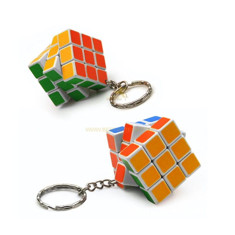 3.5cm九宮格方形PC魔術方塊鑰匙圈