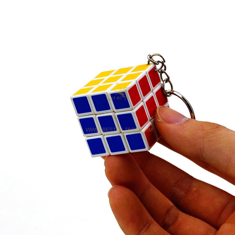 3.5cm九宮格方形PC魔術方塊鑰匙圈