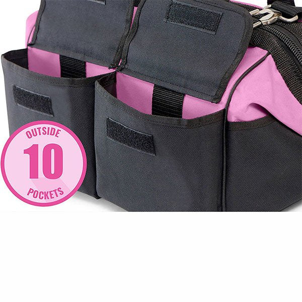 附肩背帶粉色工具袋