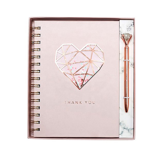 豪華玫瑰金柏筆記本裡品組