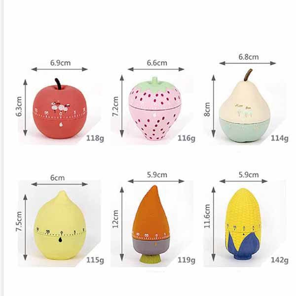 霧面蔬菜水果造型計時器