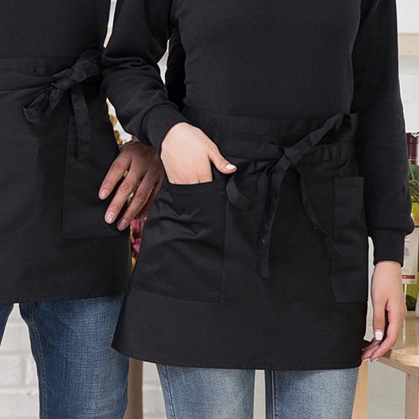 短半身款工作圍裙-2口袋