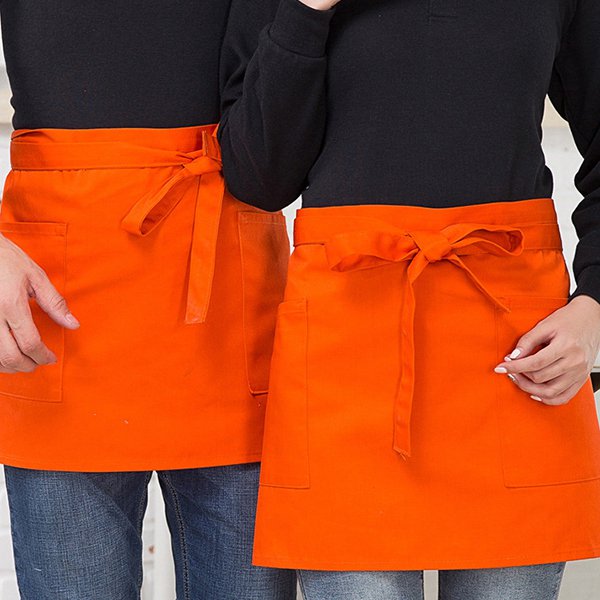 短半身款工作圍裙-2口袋