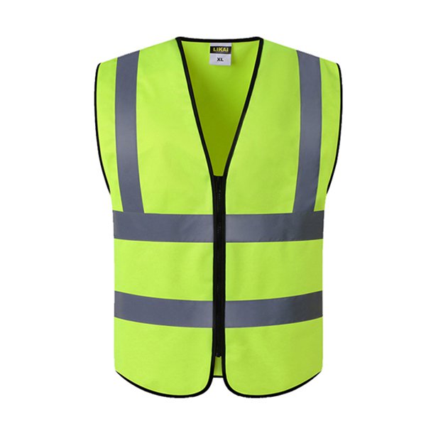 反光條拉鍊款工作背心