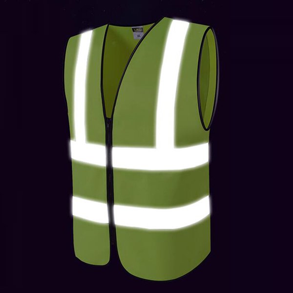 反光條拉鍊款工作背心