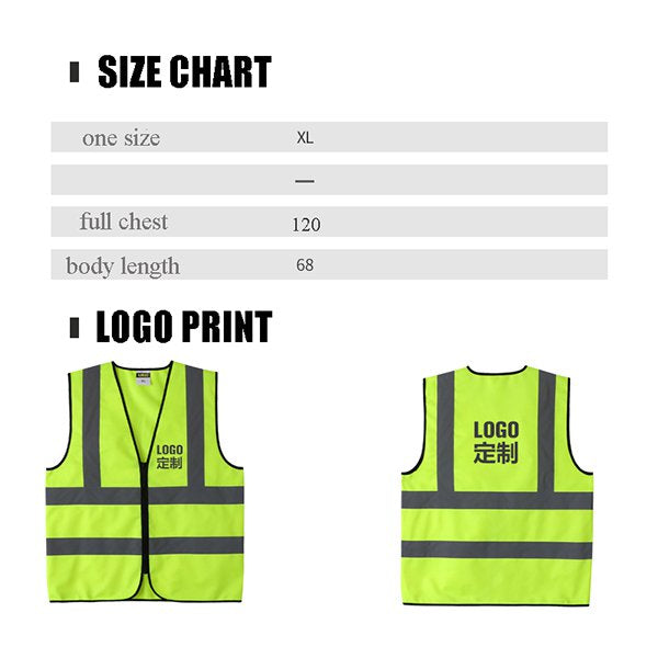 反光條拉鍊款工作背心