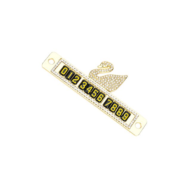 ABS數字金屬車用貼紙